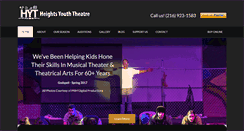 Desktop Screenshot of heightsyouththeatre.com