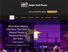 Tablet Screenshot of heightsyouththeatre.com
